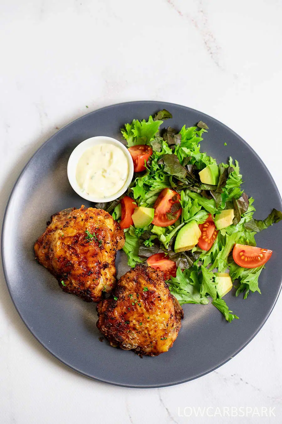 Crispy Air Fryer Chicken Thighs 7 juicy air fryer chicken thighs