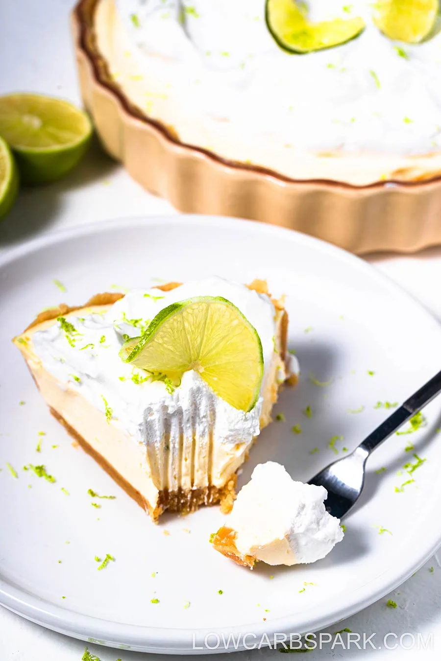 No-Bake Keto Key Lime Pie 4 low carb keto key lime pie