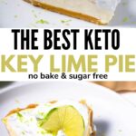 the best keto key lime pie pinterest image