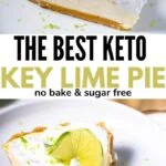 the best keto key lime pie pinterest image