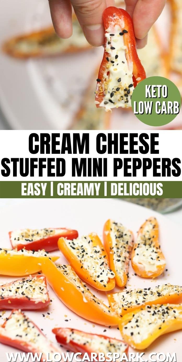 Everything But the Bagel Cream Cheese Stuffed Mini Peppers 