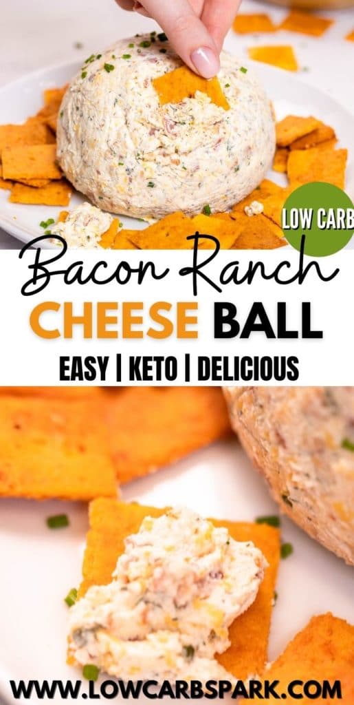 bacon ranch cheese ball recipe lowcarbspark