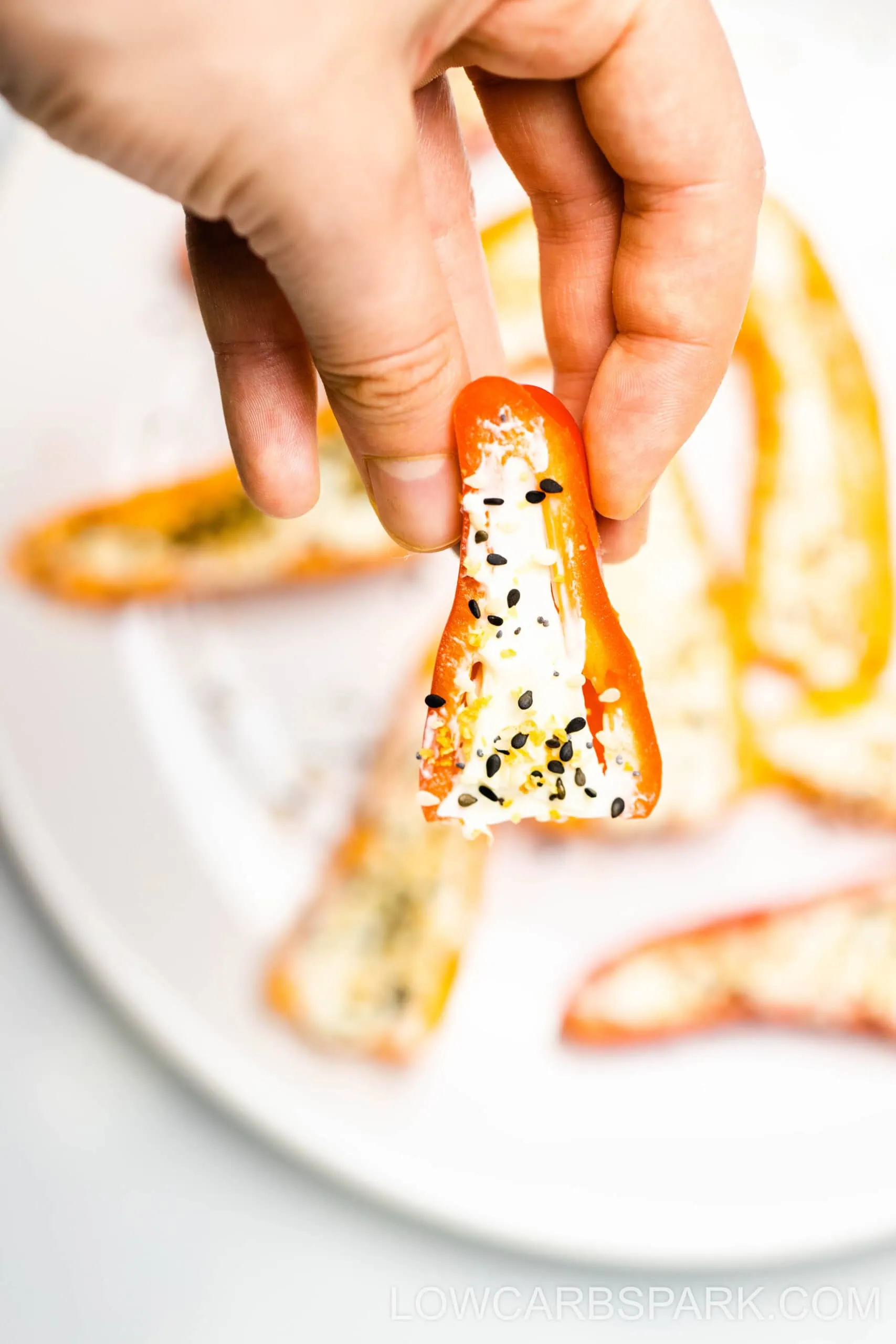 Everything But the Bagel Cream Cheese Stuffed Mini Peppers 2 cream cheese peppers