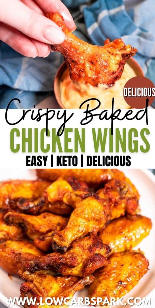 BEST Crispy Baked Chicken Wings