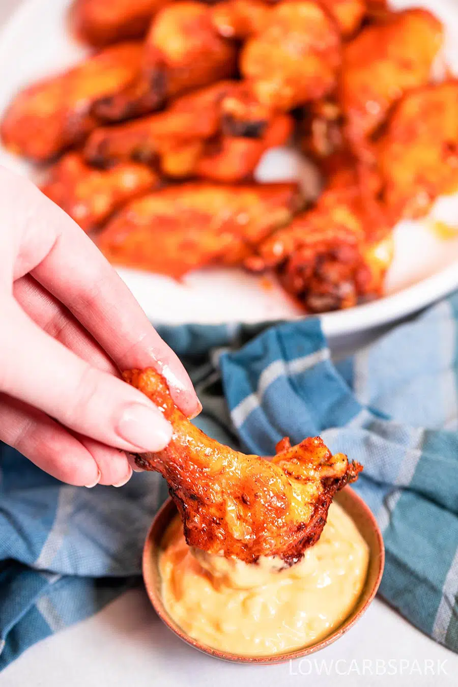 how to serve oven baked chicken wings