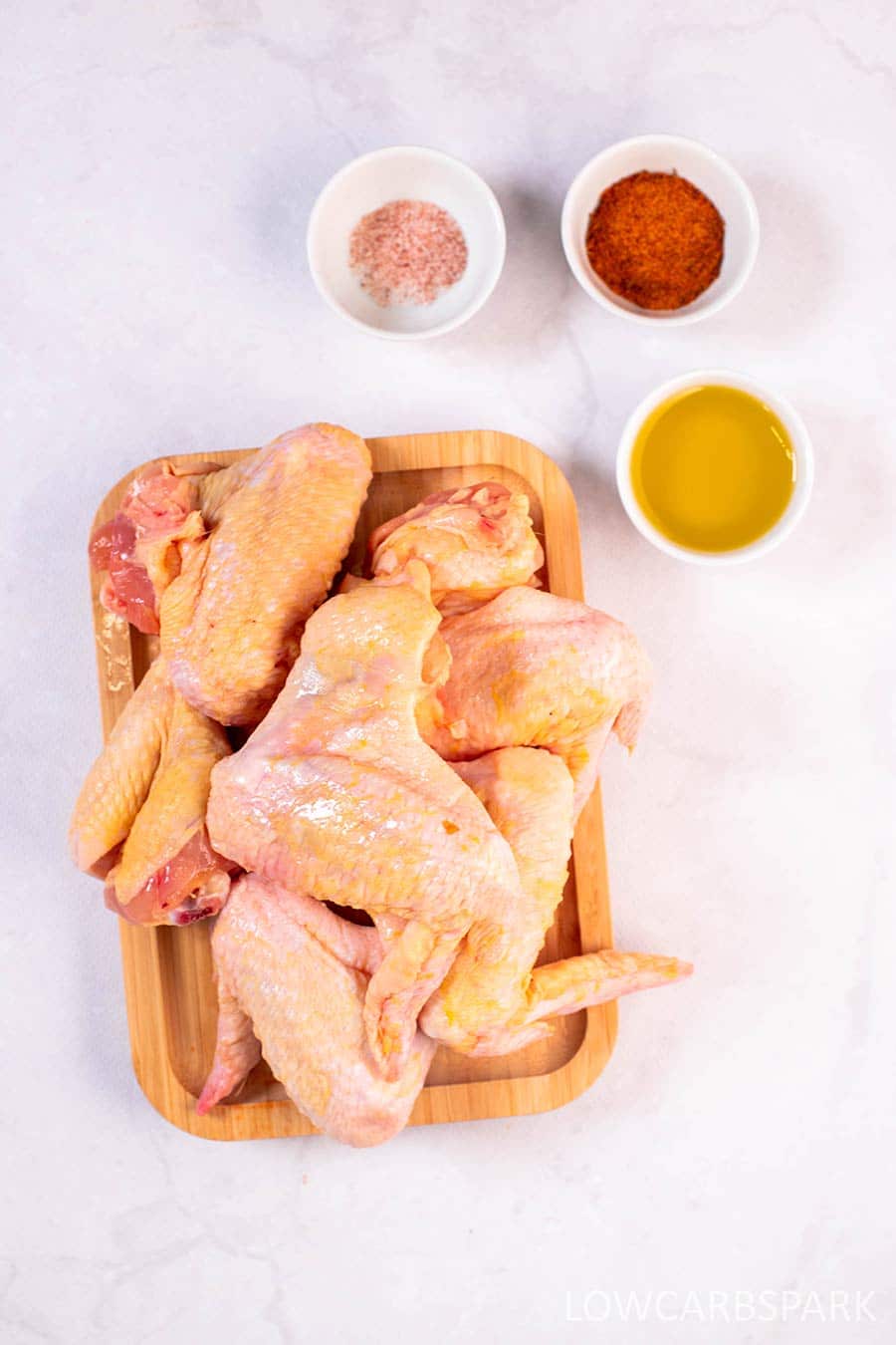 ingredients for baked chicken wings