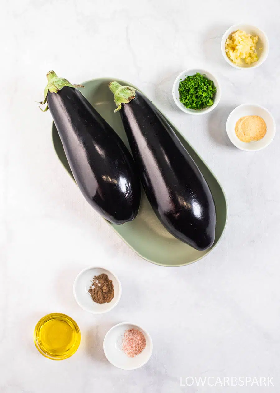lowcarbspark sauteed eggplant ingredients