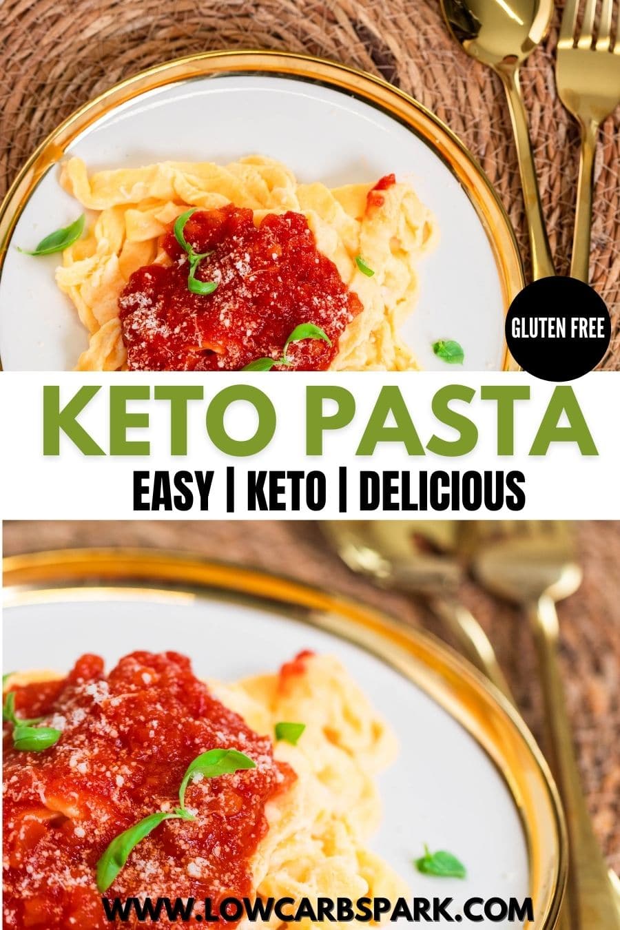 2 Ingredients Keto Pasta Recipe