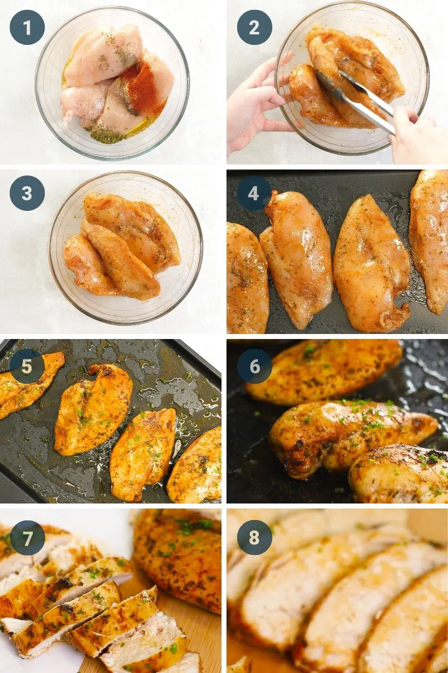 oven baked chicken breast step by step instructions