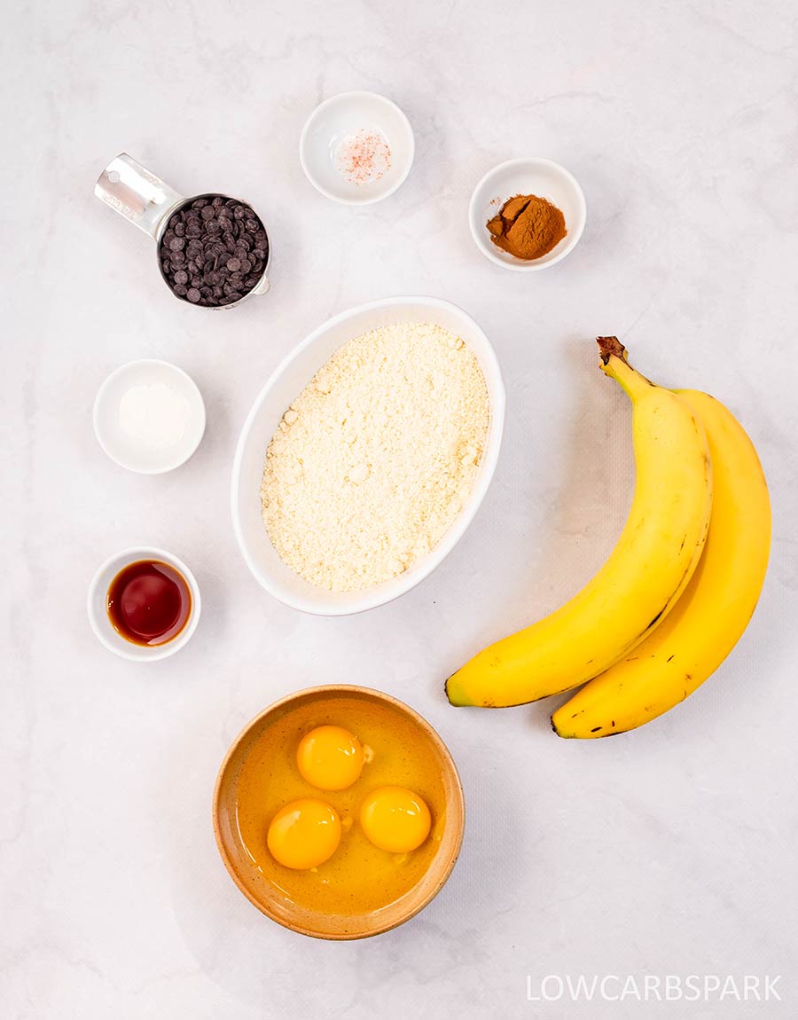 Almond Flour Banana Muffins Ingredients