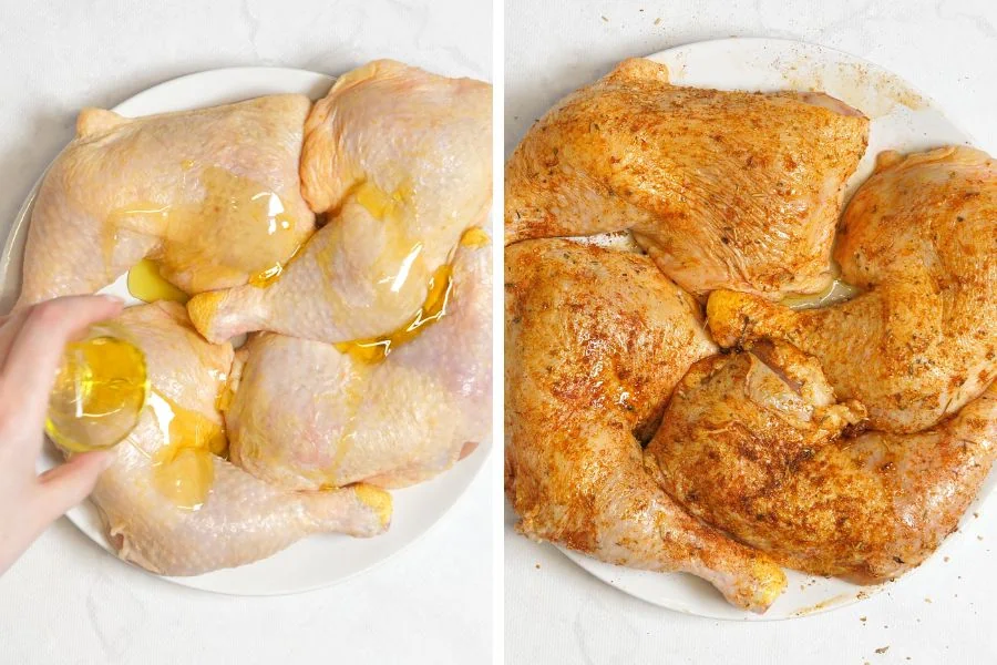 Crispy Baked Chicken Leg Quarters 6 Crispy Baked Chicken Leg Quarters instructions