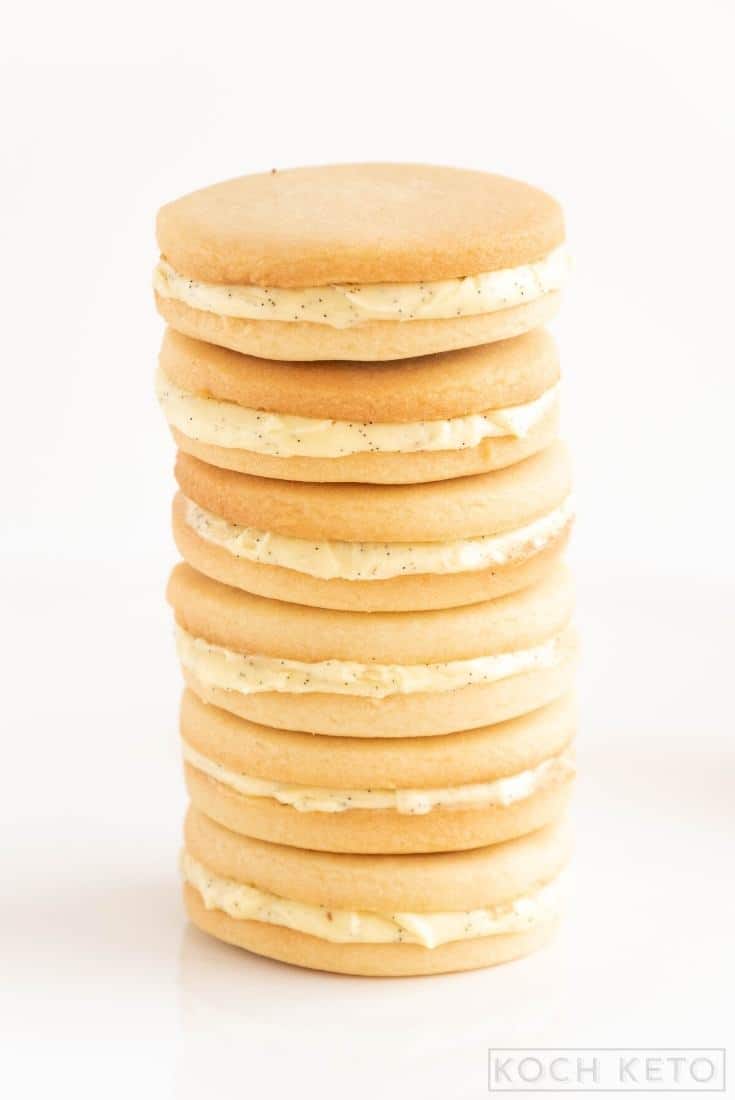 Golden Keto Sandwich Cookies Image 2