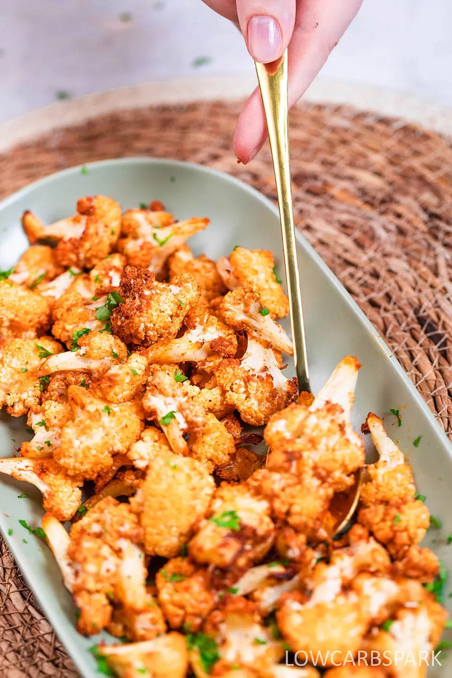 Air Fryer Cauliflower 2 air fryer cauliflower recipe