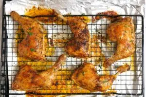 Crispy Baked Chicken Leg Quarters 13 how to make Baked Chicken Leg Quarters6