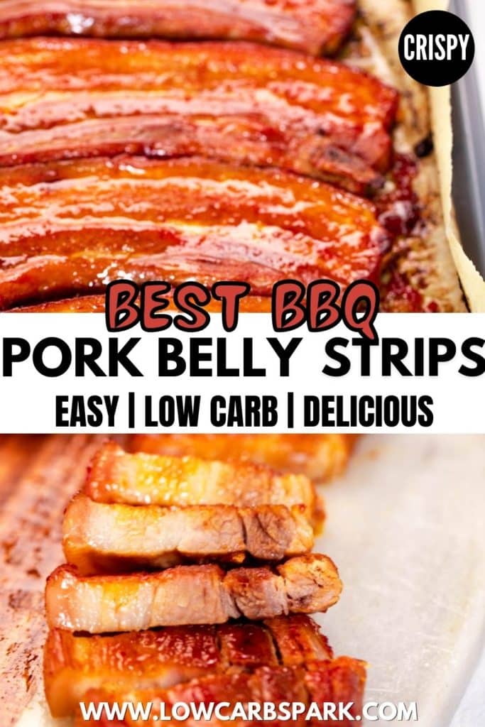 BBQ Pork Belly Strips pinterest