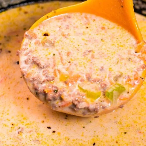 Keto Cheeseburger Soup 12 Keto Cheeseburger Soup 5