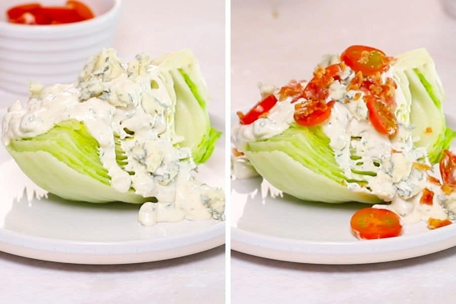 assemble the wedge salad