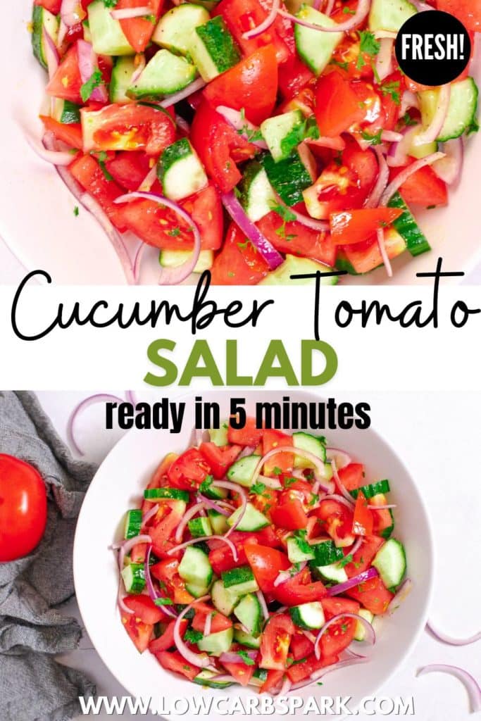 cucumber tomato salad pinterest