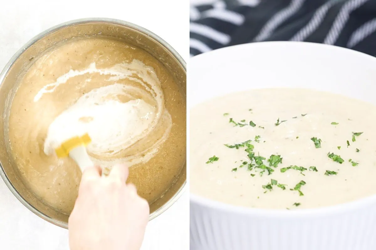 Super Creamy Cauliflower Soup 7 how to make Creamy Cauliflower Soup