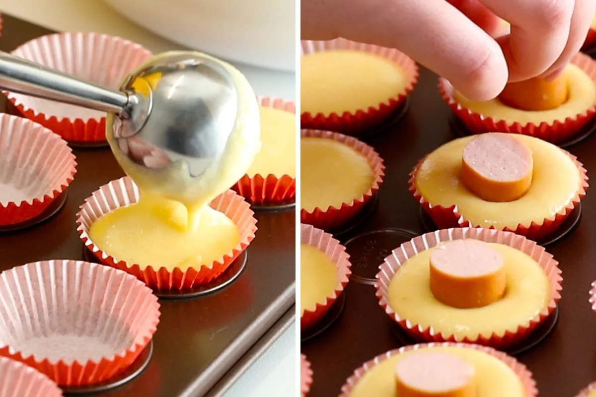 Mini Keto Corn Dog Muffins 8 how to make Keto Corn Dog Muffins