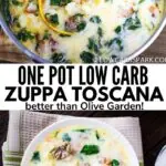 LCS one pot low carb zuppa toscana