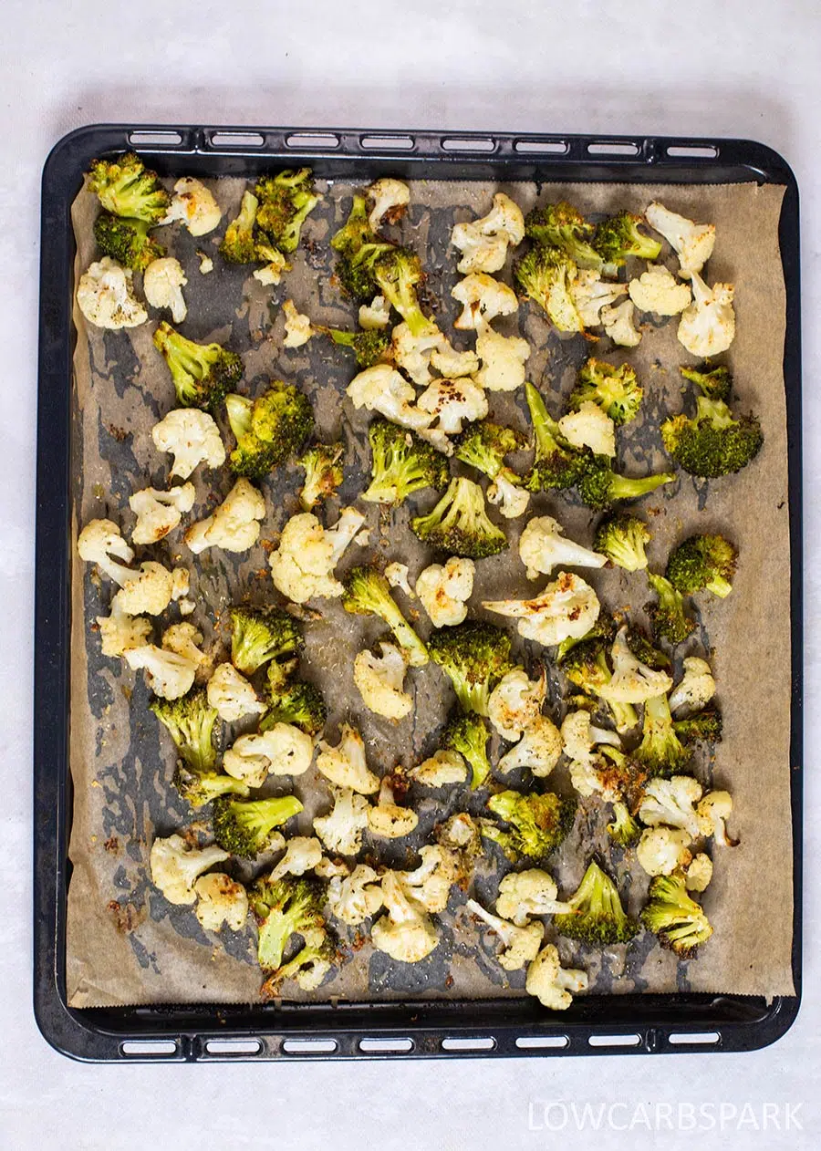 Roasted Cauliflower And Broccoli 