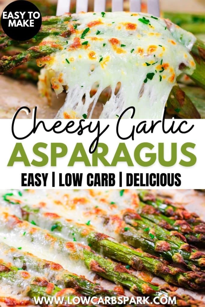 cheesy garlic asparagus
