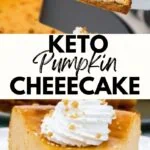 keto pumpkin cheesecake pinterest 1