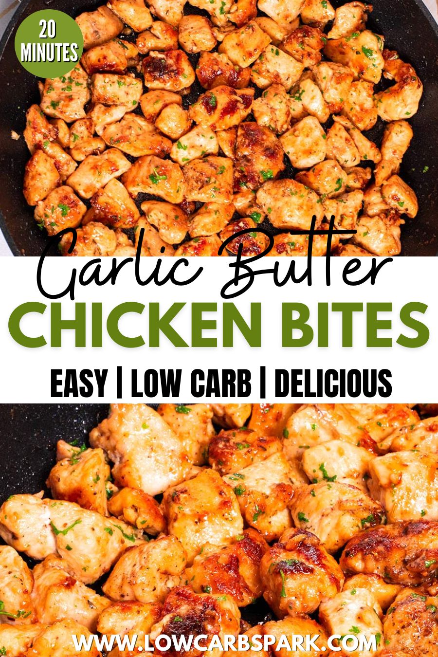 BEST Garlic Butter Chicken Bites