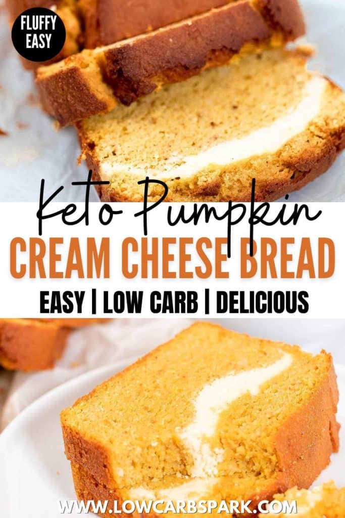 Keto Pumpkin Cream Cheese Bread