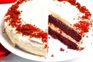 The Best Keto Red Velvet Cake - Only 4g carbs! 22 how to make Keto Red Velvet Cake9