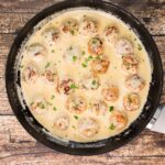 Chicken Meatballs Alfredo