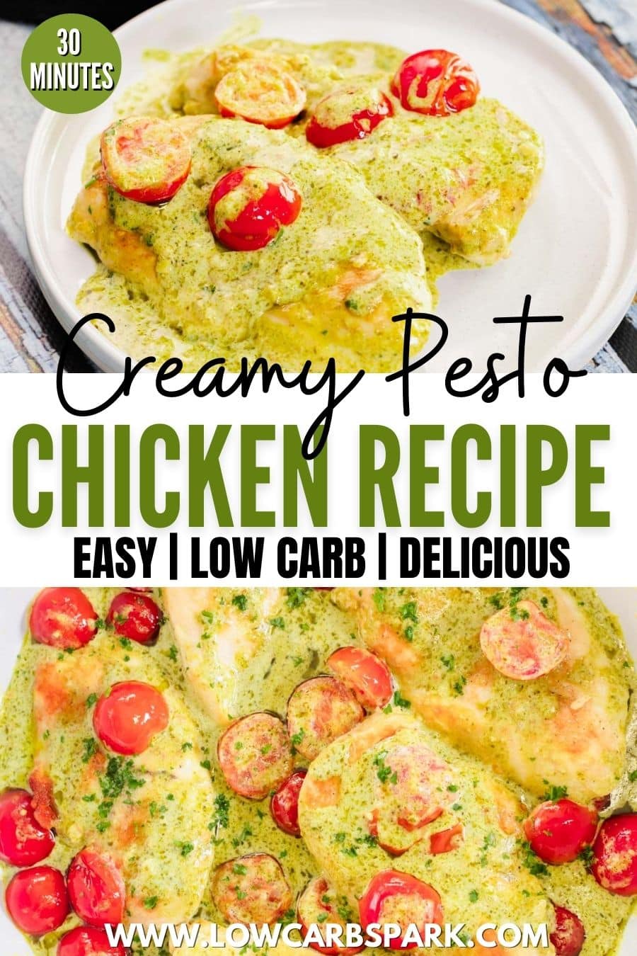 The BEST Creamy Pesto Chicken Recipe
