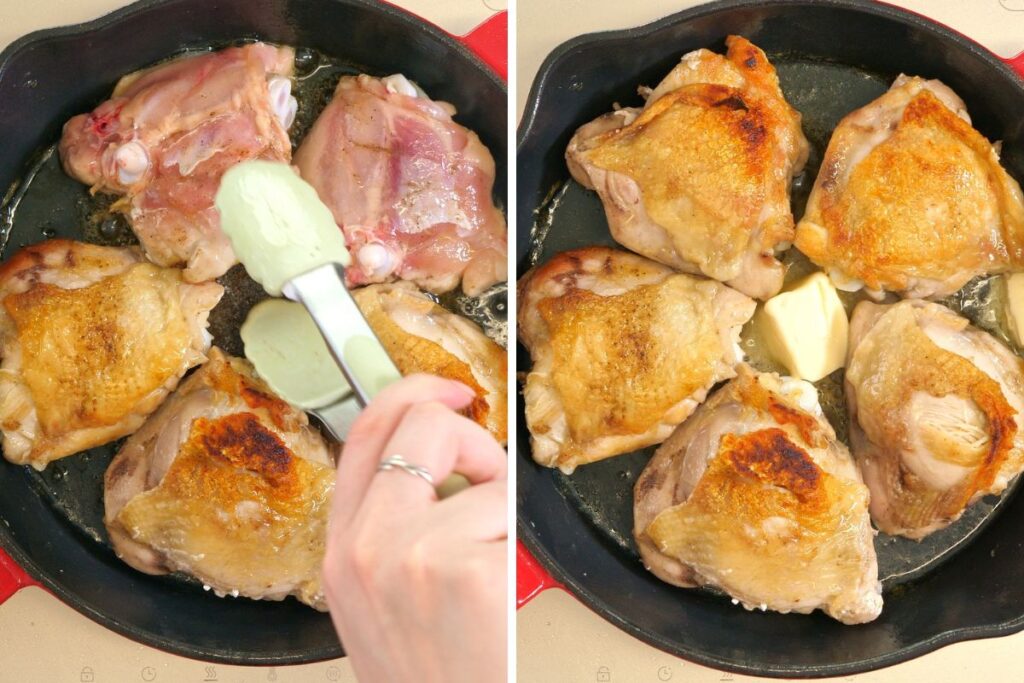 how to make Garlic Butter Chicken Thighs