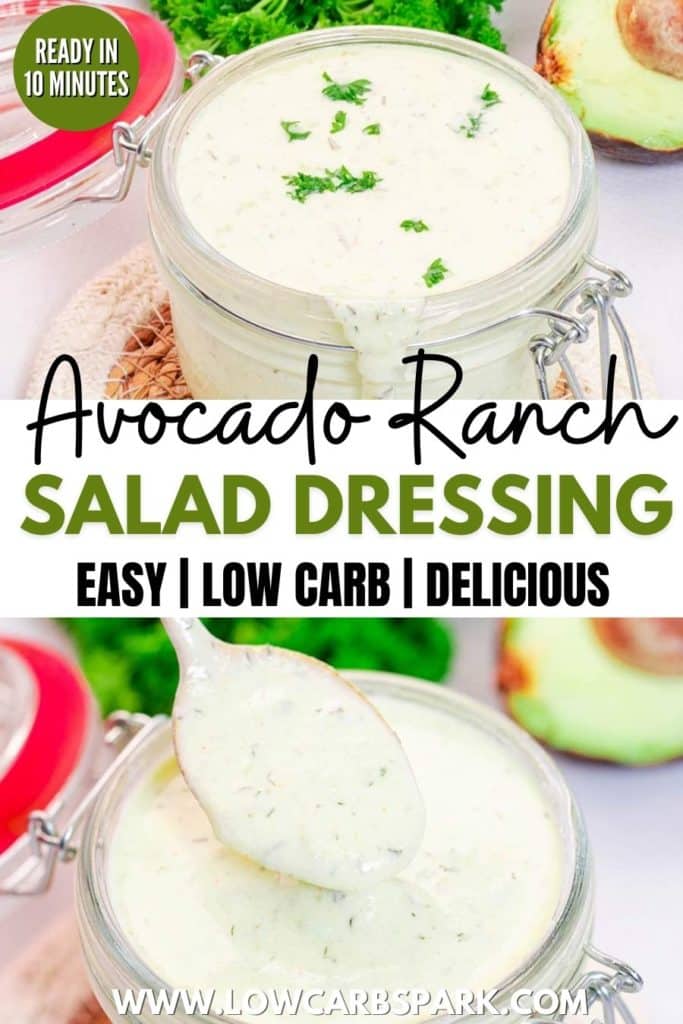 Avocado Ranch Salad Dressing