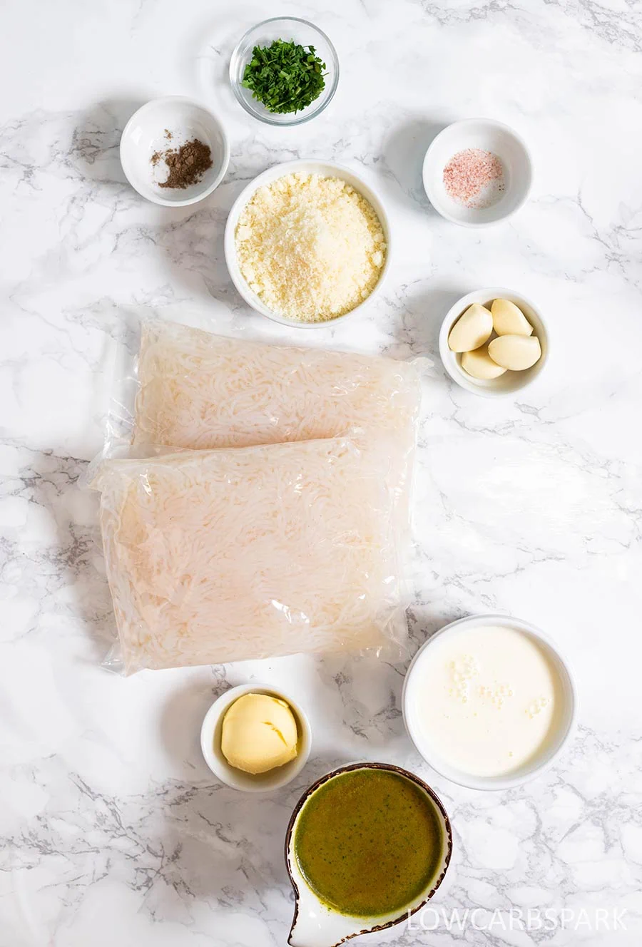 Garlic Butter Shirataki Noodles 3 Garlic Butter Shirataki Noodles Ingredients