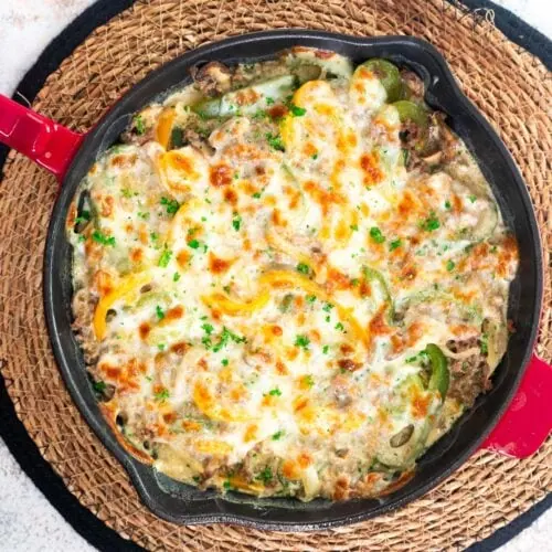 Philly Cheesesteak Casserole 7 Philly Cheesesteak Casserole