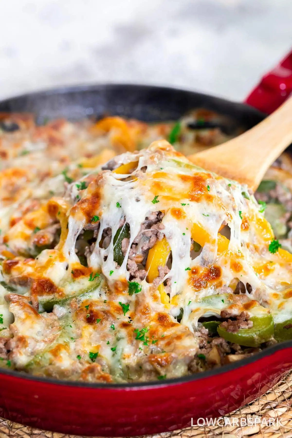 Philly Cheesesteak Casserole 2 Philly Cheesesteak Casserole