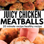 juicy chicken meatballs pinterest 1