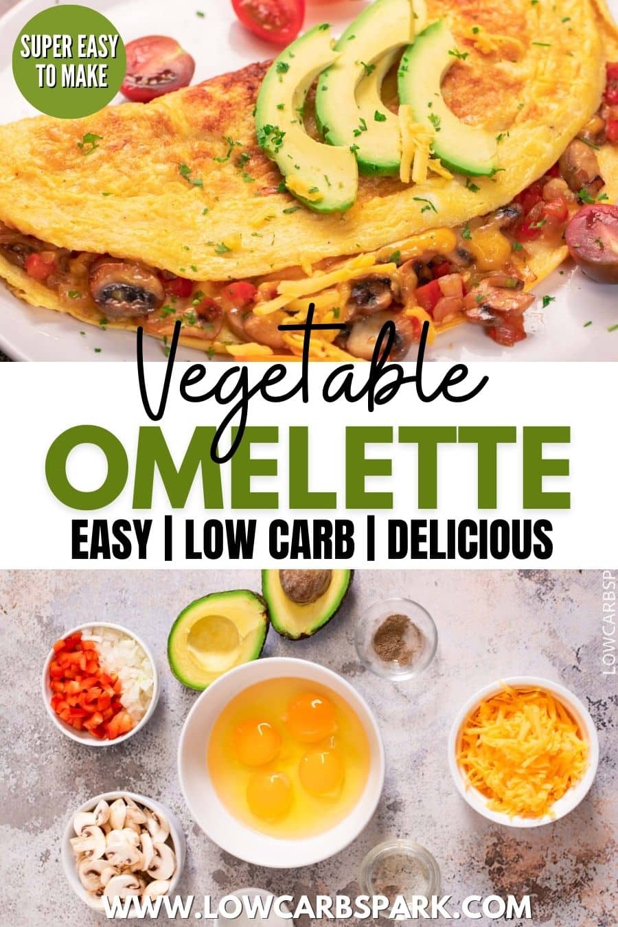 The Best Vegetable Omelette