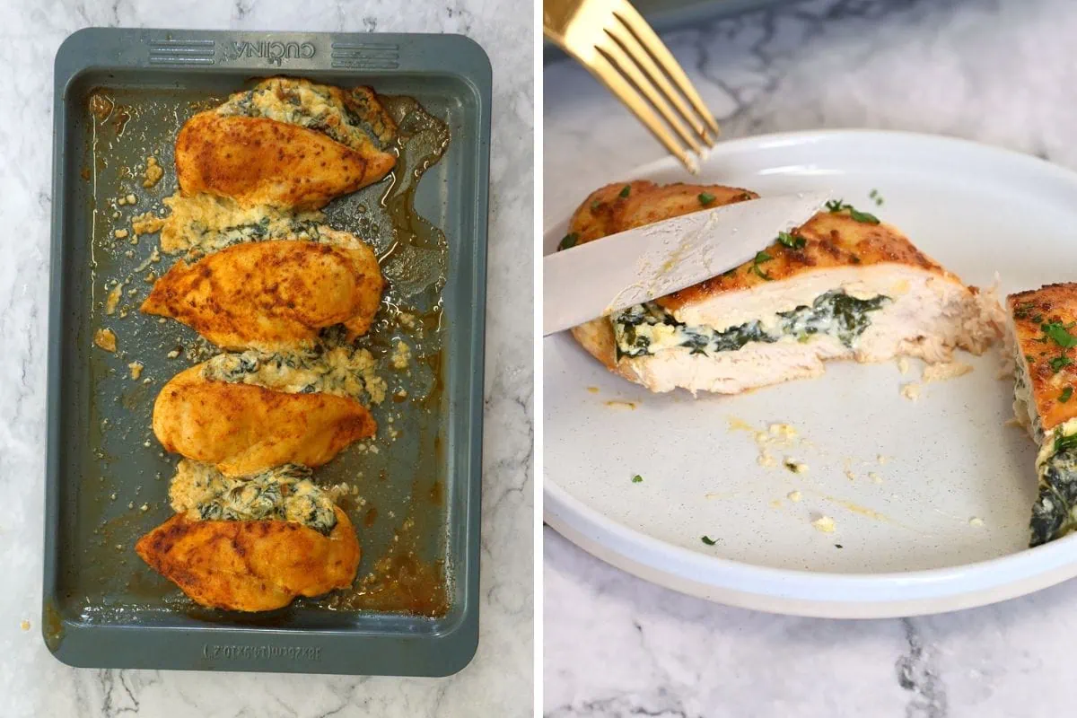 Cream Cheese Spinach Stuffed Chicken Breast 7 how to make Stuffed Chicken Breast