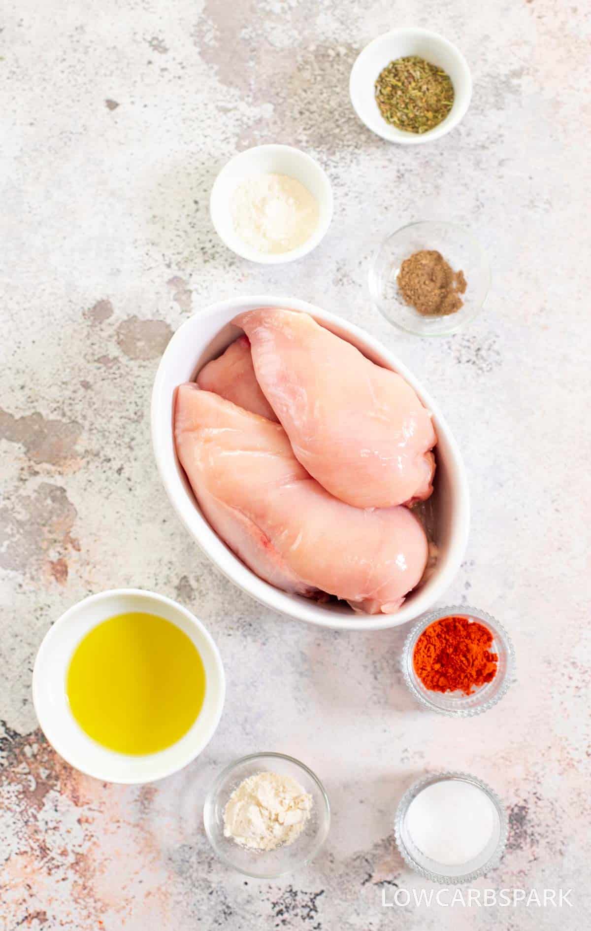 ingredients for pan seared chicken breast