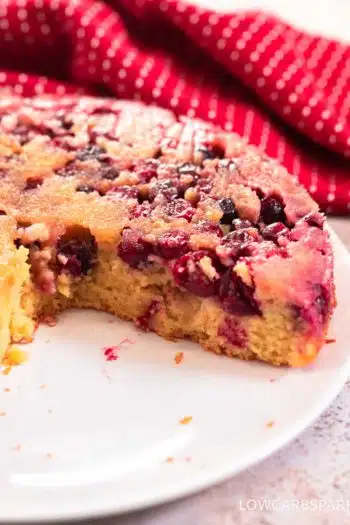 Keto Cranberry Upside Down Cake