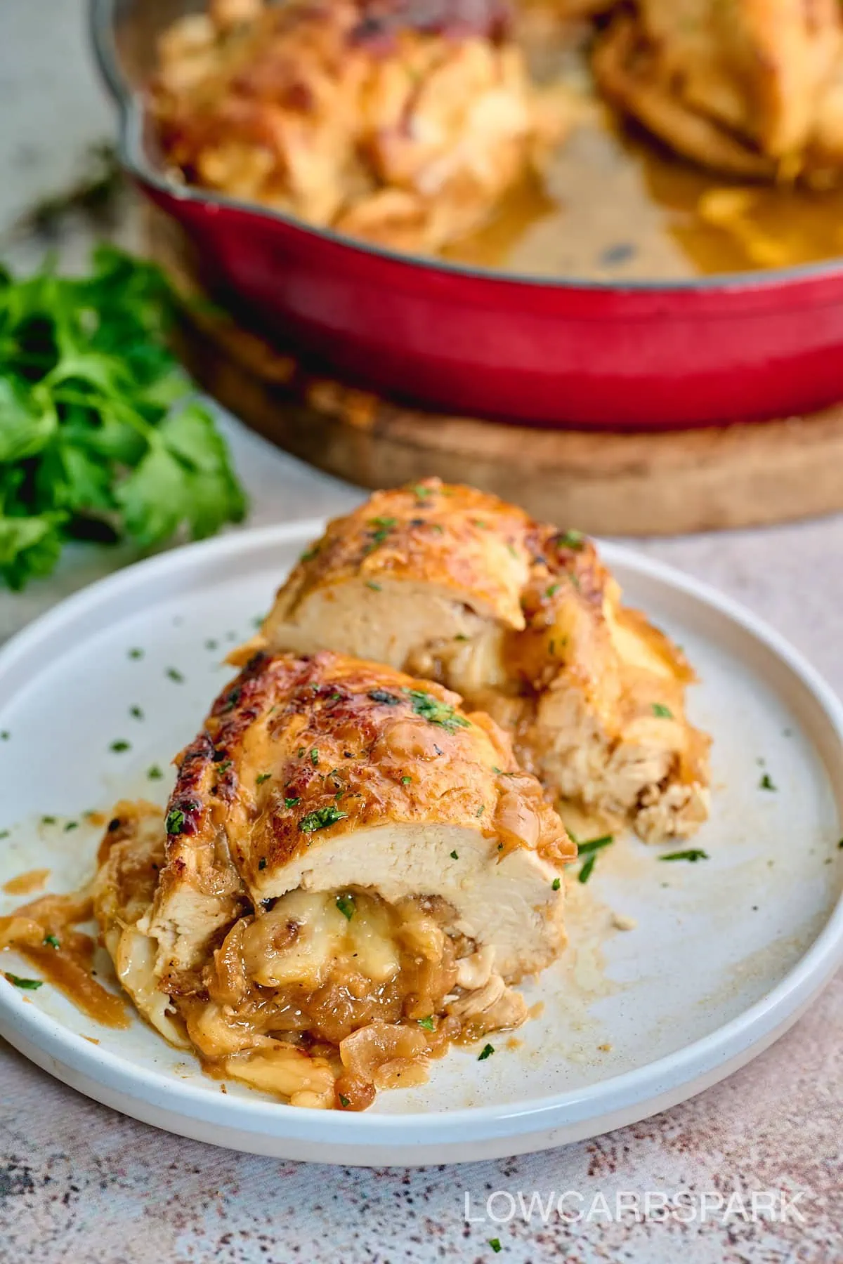 French Onion Stuffed Chicken 2 French Onion Stuffed Chicken 1
