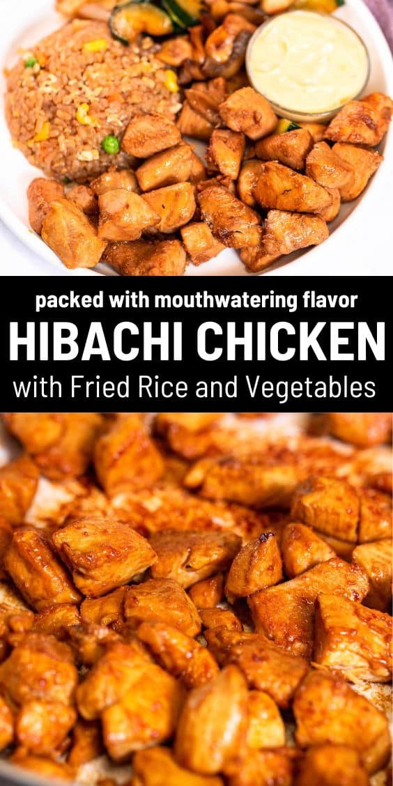 Hibachi Chicken with Fried Rice and Vegetables 