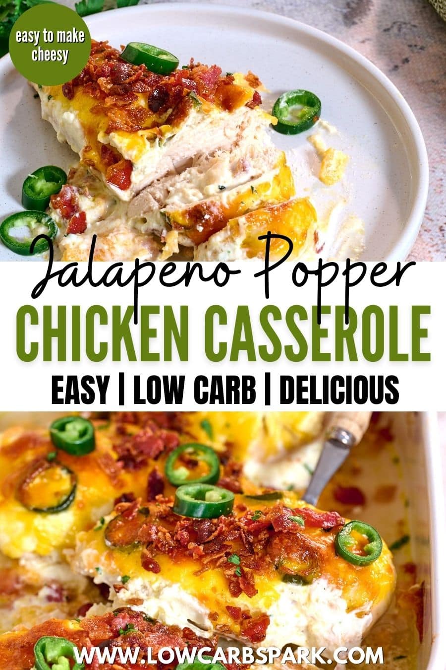 Jalapeno Popper Chicken Casserole