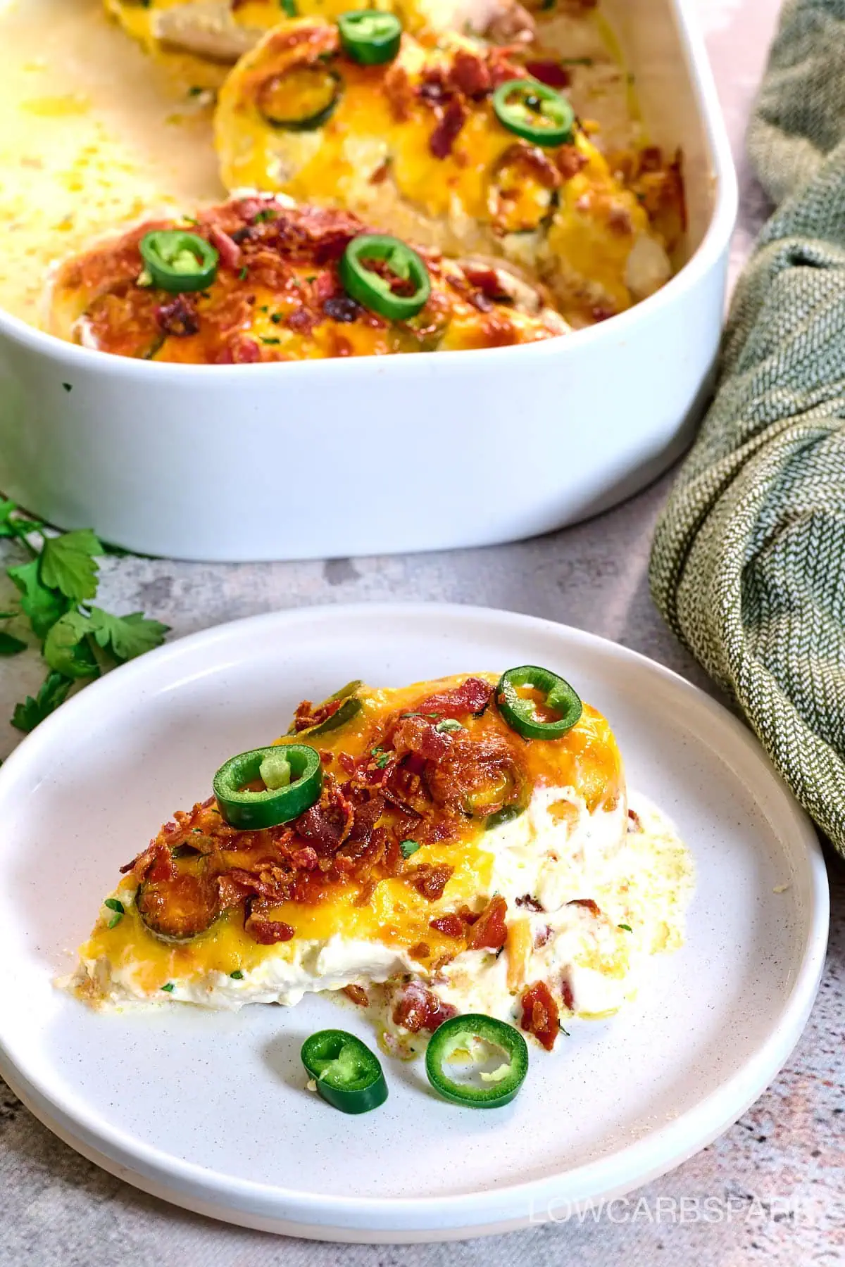 Jalapeno Popper Chicken Casserole 2 Jalapeno Popper Chicken Casserole