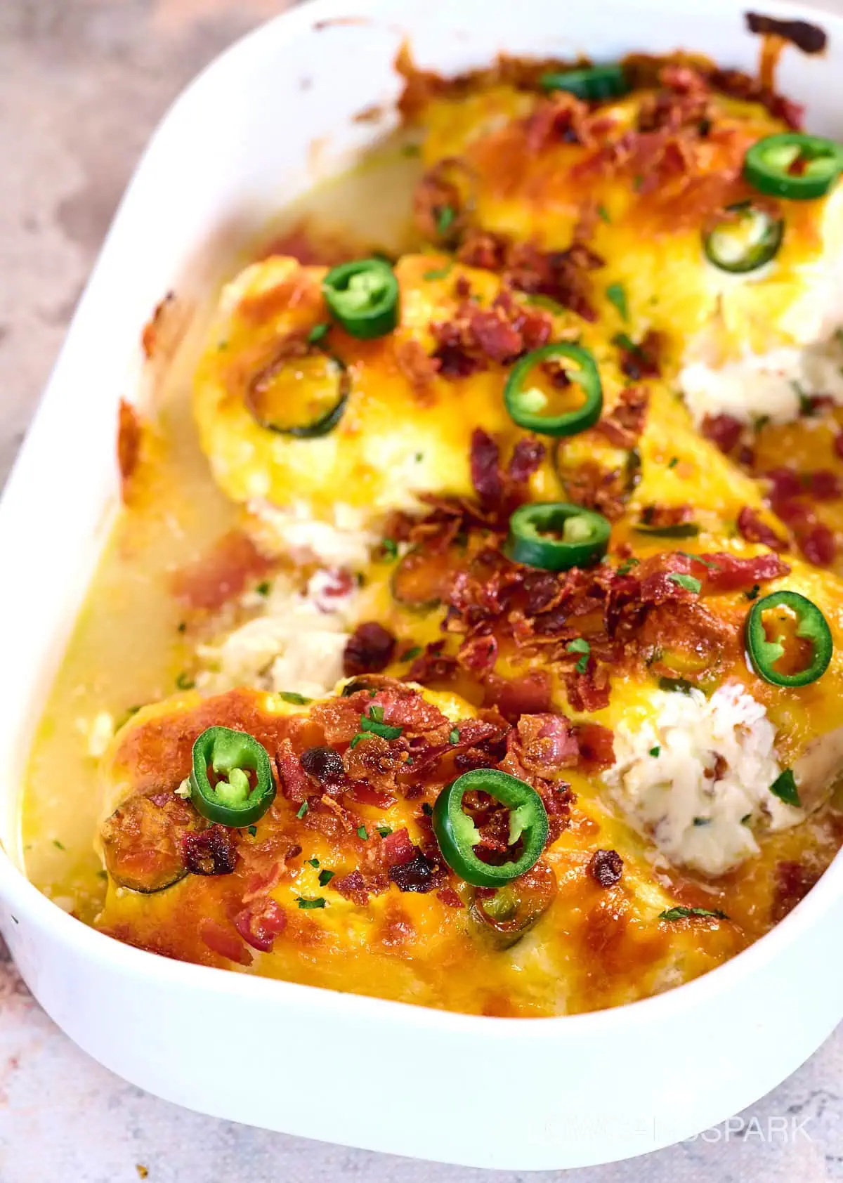 Jalapeno Popper Chicken Casserole 4 Jalapeno Popper Chicken Casserole