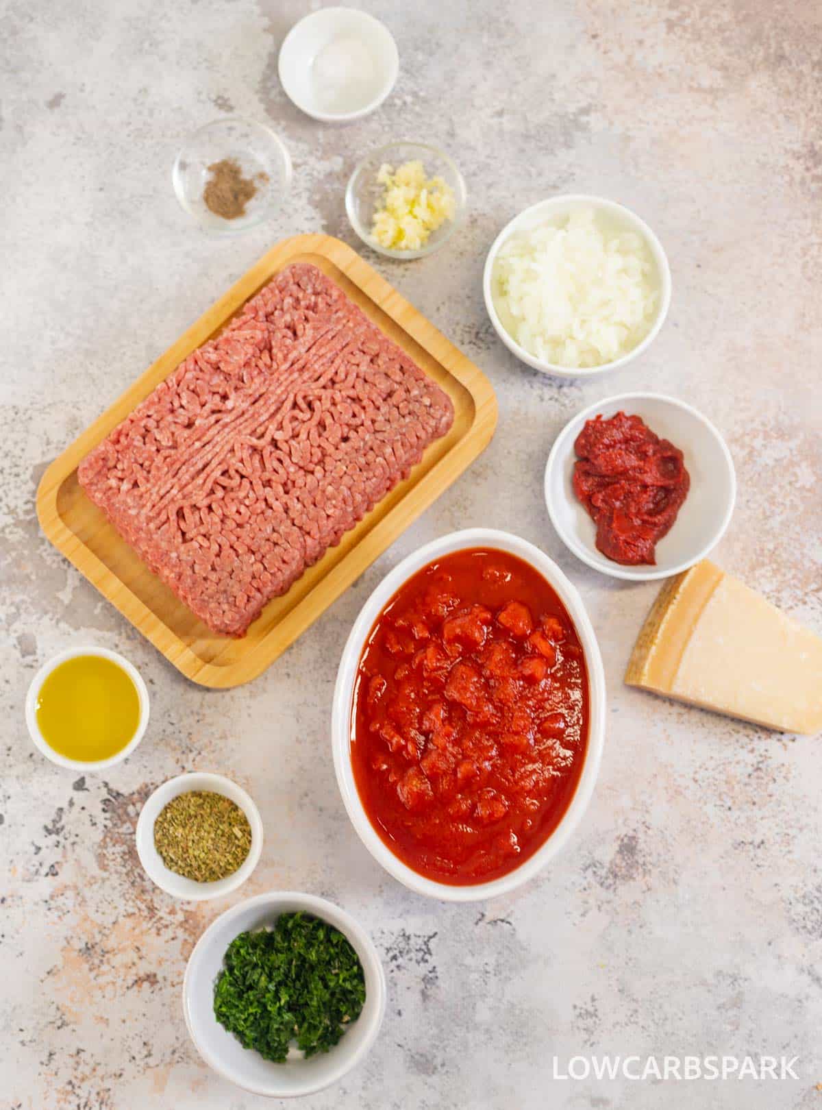 Bolognese Ingredients