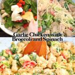 Garlic Chicken with Broccoli and Spinach pinterest image 3